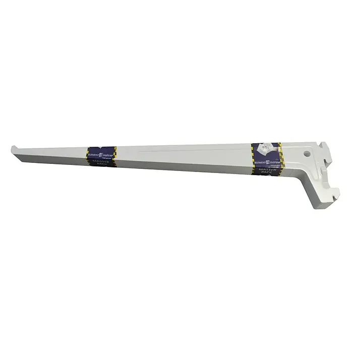 Element System Set nosača za policu S 50 - 40 cm, Bijele boje, Opteretivost: 60 kg, 10 kom
