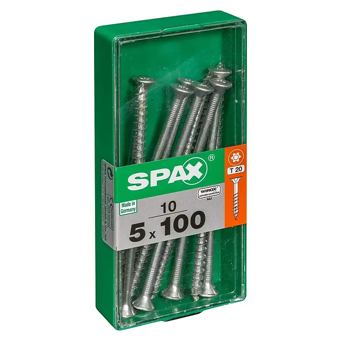 Spax Univerzalni vijak T-Star plus - Ø x D: 5 x 100 mm, Površina WIROX, T-Star plus, 10 kom - Pogled s lijeve strane