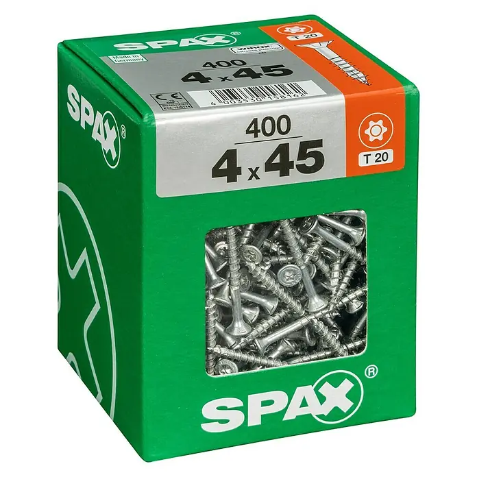 Spax Univerzalni vijak T-Star plus - Ø x D: 4,5 x 40 mm, T-Star plus, 175 kom. - Pogled s lijeve strane