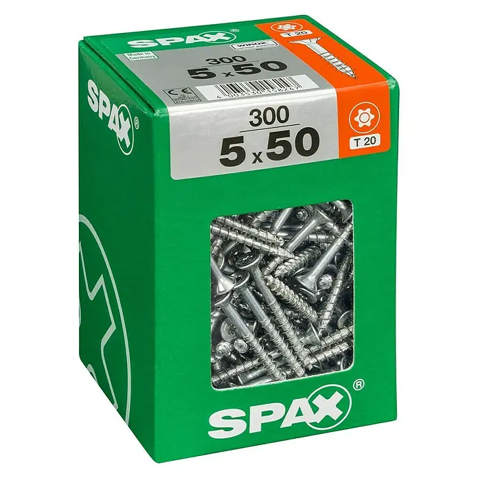 Spax Univerzalni vijak T-Star plus - Ø x D: 4,5 x 40 mm, T-Star plus, 175 kom. - Pogled s lijeve strane