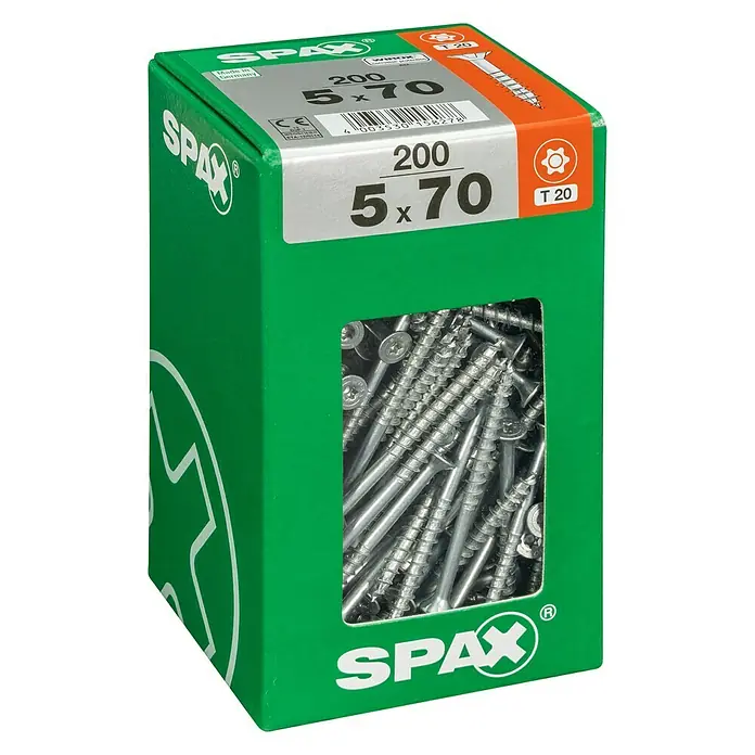 Spax Univerzalni vijak T-Star plus - Ø x D: 4,5 x 40 mm, T-Star plus, 175 kom. - Pogled s lijeve strane