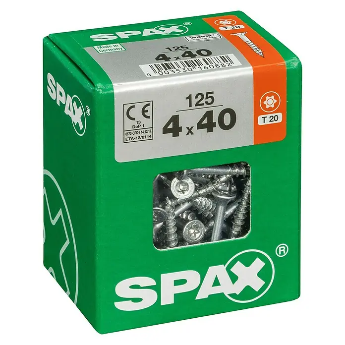 Spax Univerzalni vijak T-Star plus - Ø x D: 4,5 x 40 mm, T-Star plus, 175 kom. - Pogled s lijeve strane