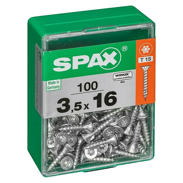 Spax Univerzalni vijak T-Star plus - Ø x D: 3,5 x 16 mm, Površina WIROX, T-Star plus, 100 kom