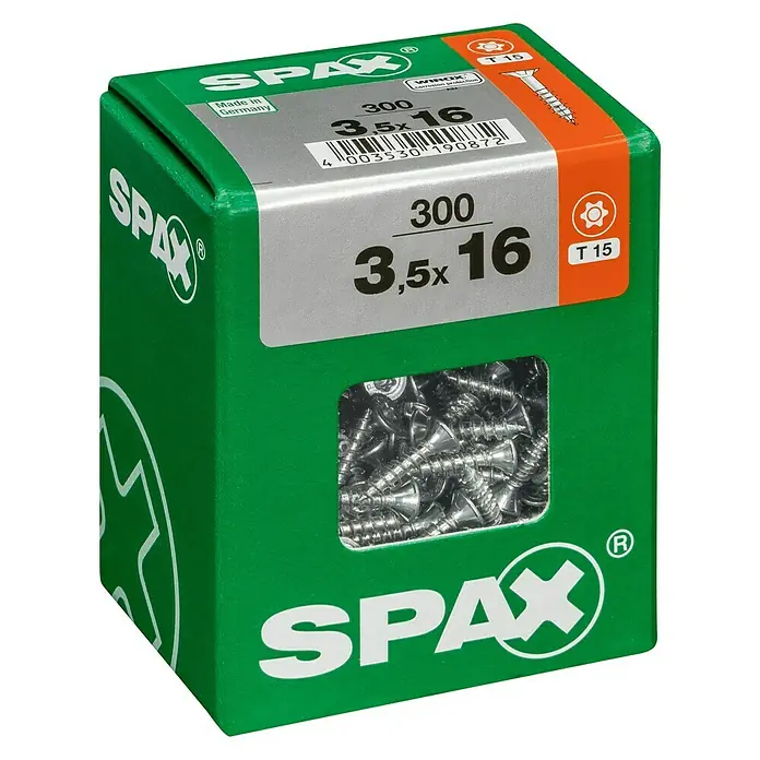 Spax Univerzalni vijak T-Star plus - Ø x D: 3,5 x 16 mm, Površina WIROX, T-Star plus, 300 kom. - Pogled s lijeve strane