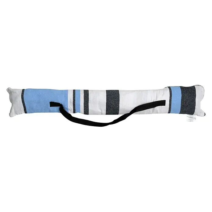 Amazonas Stabhängematte Samba marine - 210 x 140 cm, Blau/Weiß - Detailaufnahme
