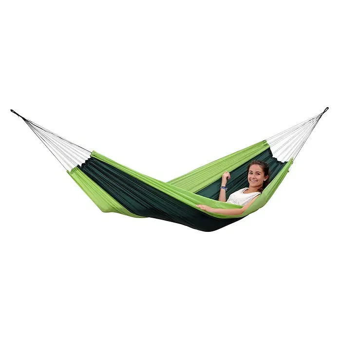 Amazonas Hängematte Silk Traveller forest - 220 x 140 cm, Grün - Vorderansicht