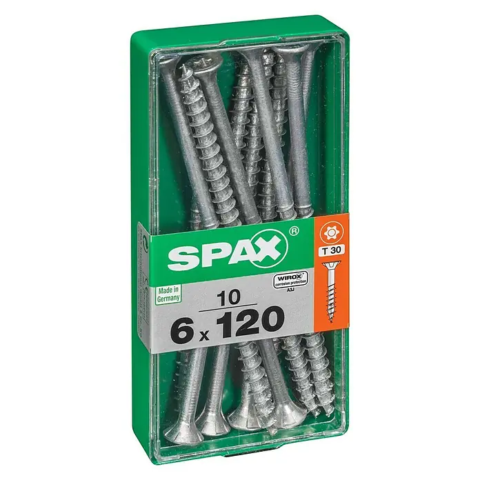 Spax Univerzalni vijak T-Star plus - Ø x D: 6 x 120 mm, Površina WIROX, T-Star plus, 10 kom - Pogled s lijeve strane