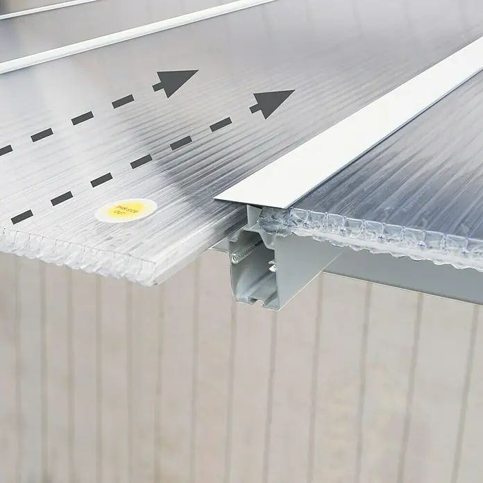 Palram – Canopia Terrassenüberdachung Olympia - Tiefe: 3 m, B x H: 4,25 x 2,1 m, Verkehrsweiß