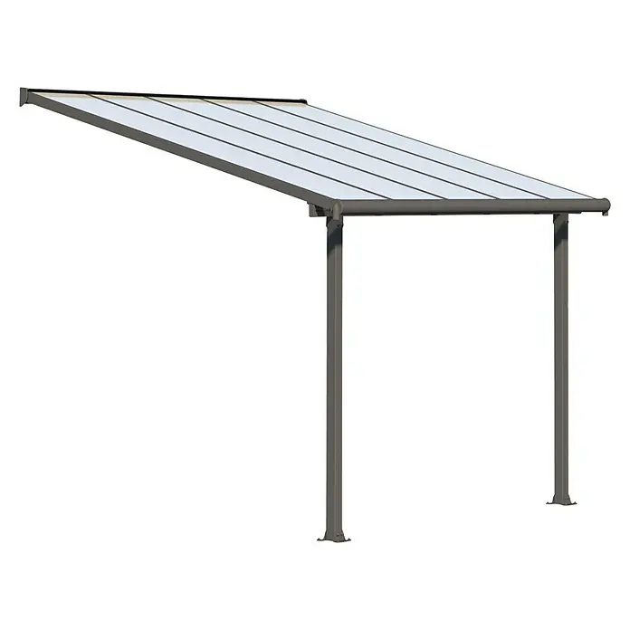 Palram – Canopia Terrassenüberdachung Olympia - Tiefe: 3 m, B x H: 3,07 x 2,1 m, Anthrazitgrau