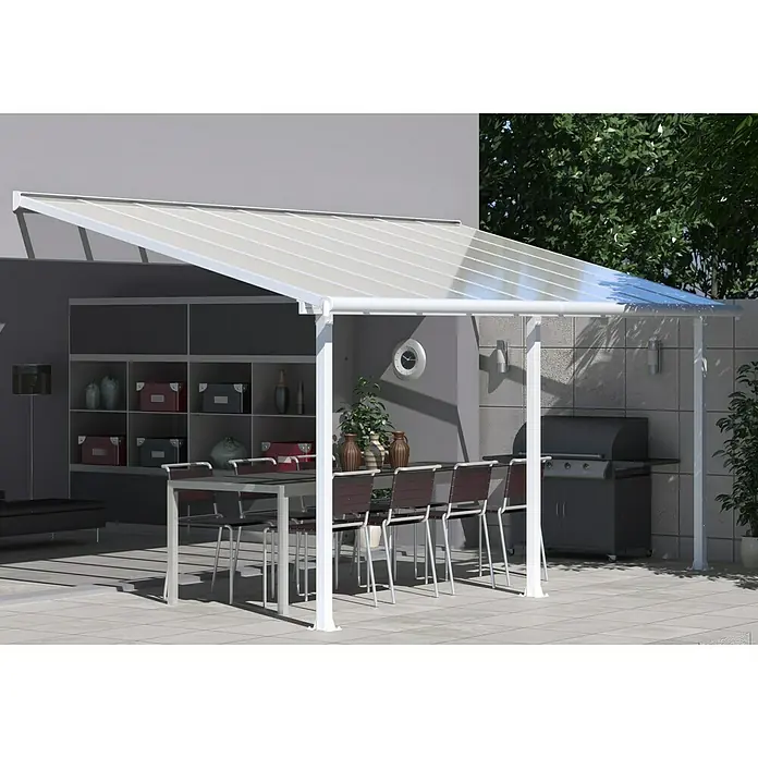 Palram – Canopia Terrassenüberdachung Olympia - Tiefe: 3 m, B x H: 5,46 x 2,1 m, Verkehrsweiß