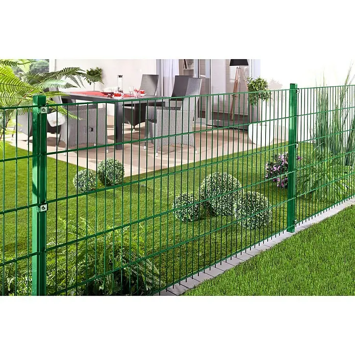 Hadra Mattenzaun SMALL - 2 x 1,03 m, Grün - Stimmungsaufnahme