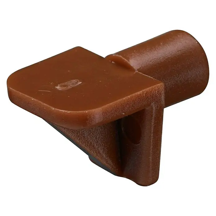 Stabilit Soporte para estantes - 6 mm, Marrón, 40 uds. - Vista frontal