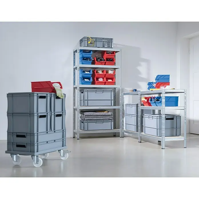 Regalux Stellingkast voor zware lasten - l x b x h: 40 x 90 x 180 cm, Draagkracht: 175 kg/verdieping - Sfeeropname