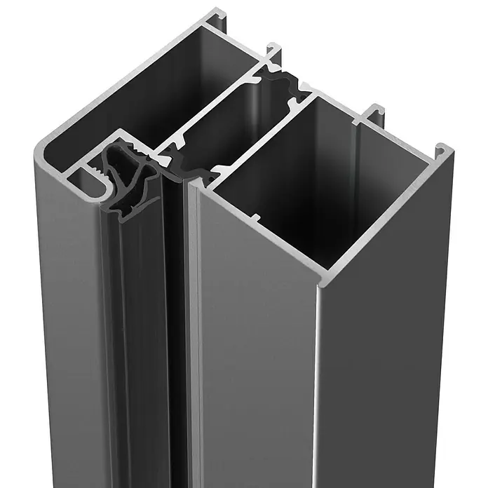 Splendoor Haustür Thermodoor SP30EA RC2 - 110 x 210 cm, DIN Anschlag: Rechts, Edel-Anthrazit - Detailaufnahme