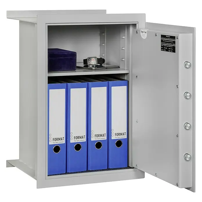 Format Wandtresor WB 5 - Doppelbart-Hochsicherheitsschloss, L x B x H: 360 x 420 x 600 mm - Detailaufnahme