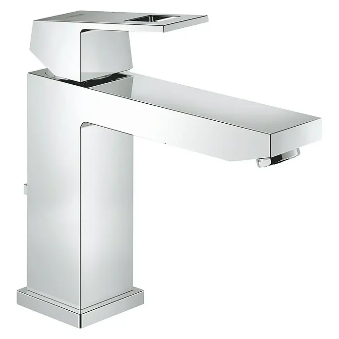 Grohe Eurocube Waschtischarmatur M-Size - Mit Zugstange, Chrom - Vorderansicht