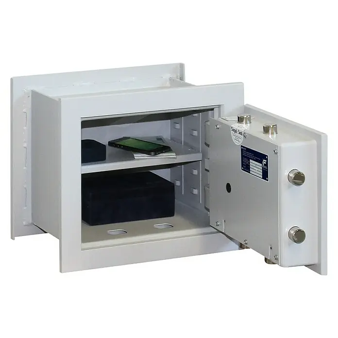 Format Wandtresor WEGA 10-260 - Doppelbart-Hochsicherheitsschloss, L x B x H: 260 x 390 x 330 mm - Detailaufnahme