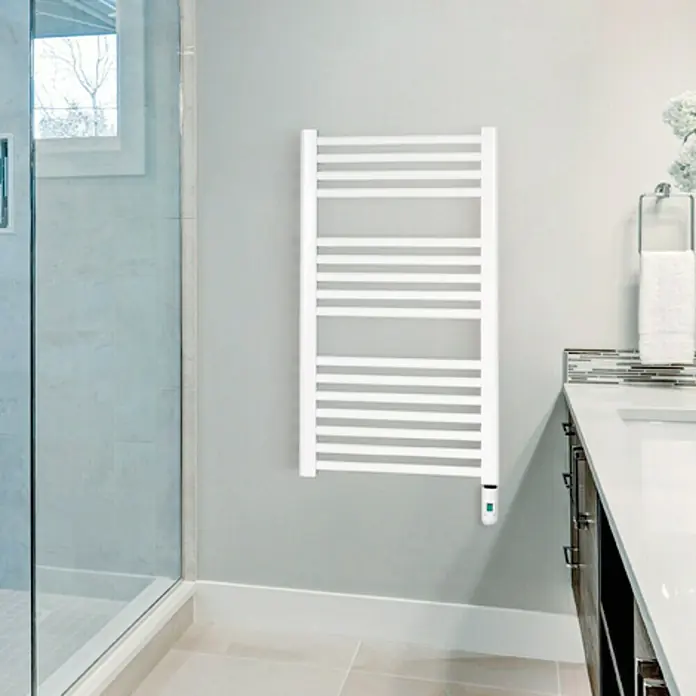 Cicsa Radiador toallero eléctrico Zeta X - An x Al: 50 x 77 cm, 400 W, Blanco, Termostato
