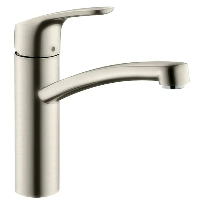 Hansgrohe Spültischarmatur Focus 160 - Edelstahl, Matt - Vorderansicht