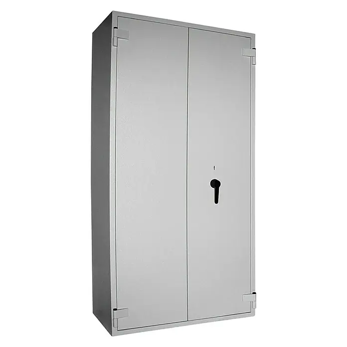 Format Stahlbüroschrank SB Pro 80 Z - Doppelbart-Hochsicherheitsschloss, L x B x H: 550 x 950 x 1.900 mm - Vorderansicht