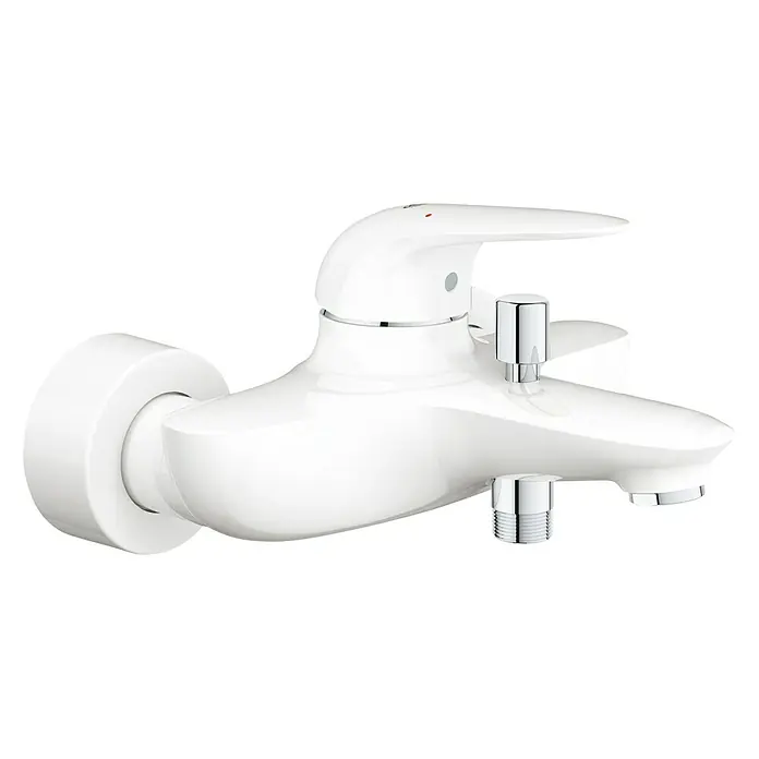 Grohe Eurostyle Solid Badewannenarmatur - Weiß, Glänzend - Vorderansicht