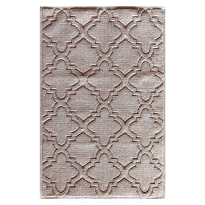 Badteppich Retro - 50 x 80 cm, Retro/Rosa, 100 % Baumwolle - Ansicht von oben