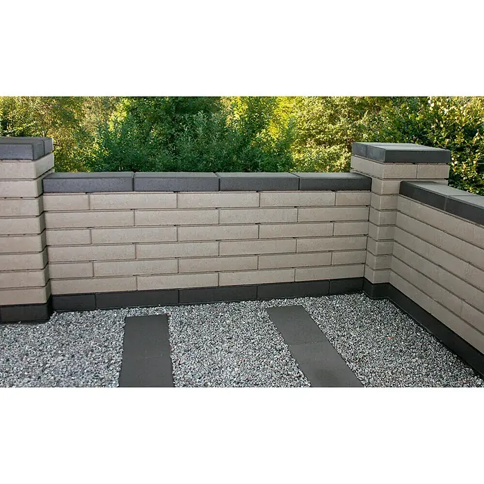 Mauerstein C-Line - Grau, 50 x 25 x 10 cm, Beton