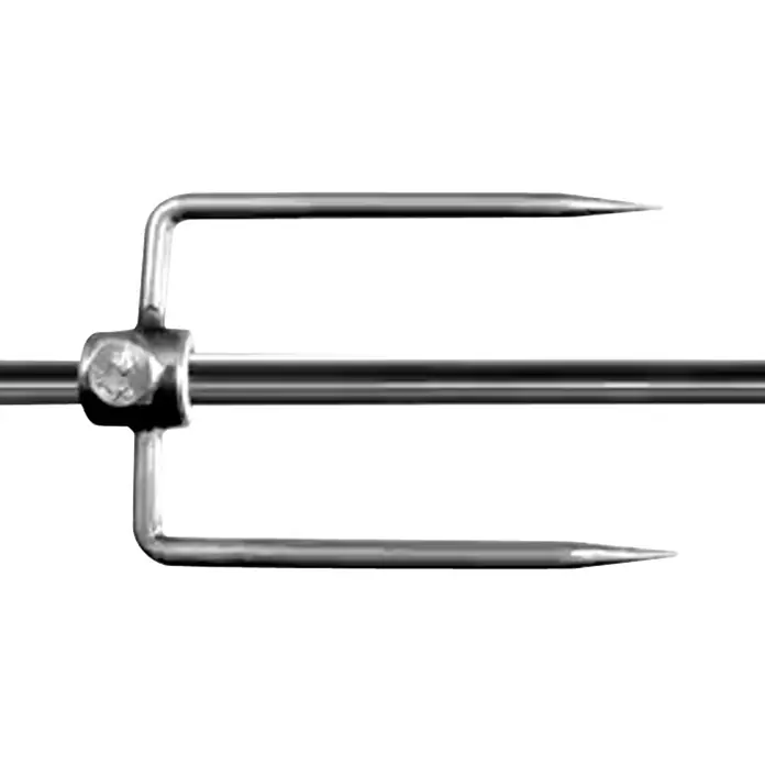 Drehspieß Gabel - Durchmesser: 8 mm - Vorderansicht