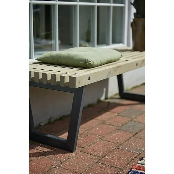 Plus Garten-Couchtisch Siesta - 140 x 49 cm, Material Tischplatte: Holz