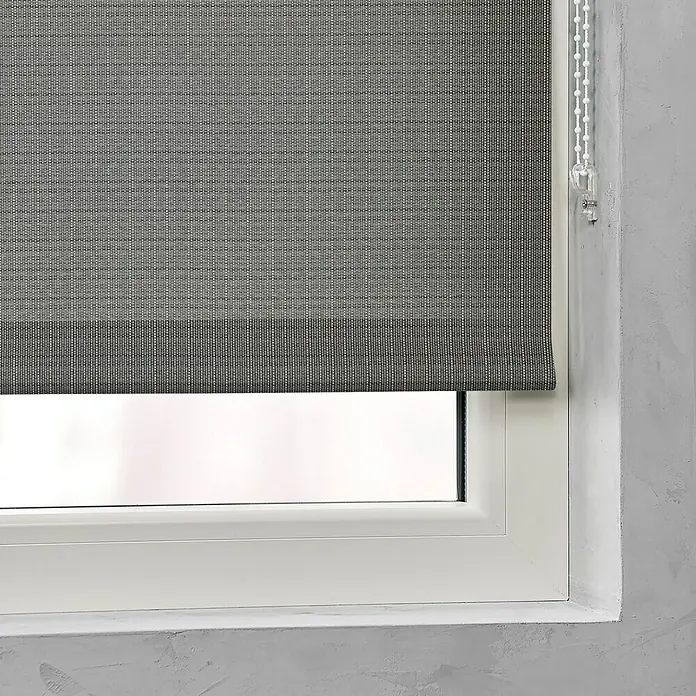 Expo Ambiente Rollo - B x H: 150 x 190 cm, Stahlgrau - Vorderansicht