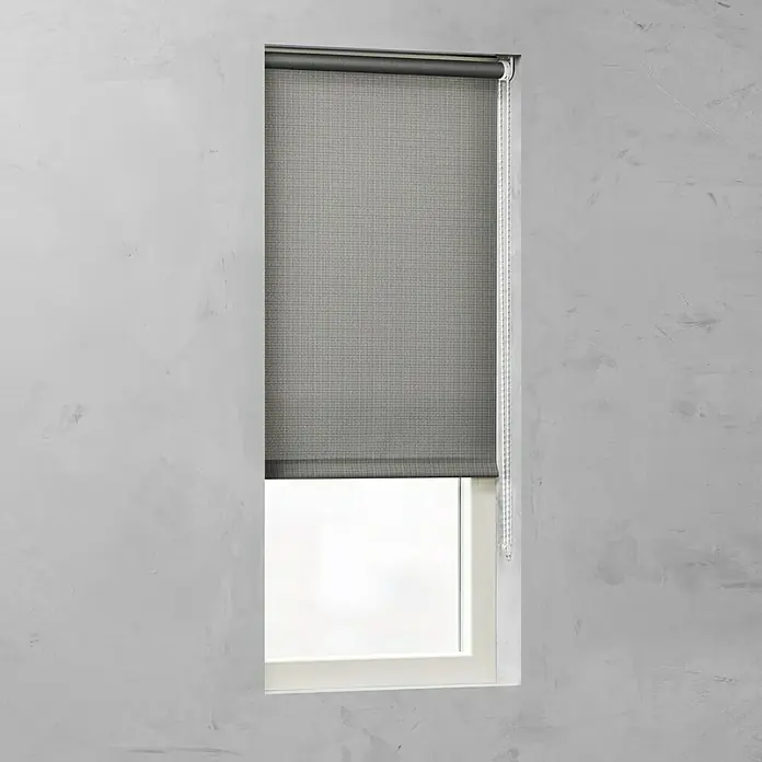 Expo Ambiente Rollo - B x H: 150 x 190 cm, Stahlgrau - Vorderansicht