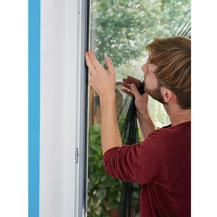 Tesa Insect Stop Mosquitera - L x An: 220 x 65 cm, Negro