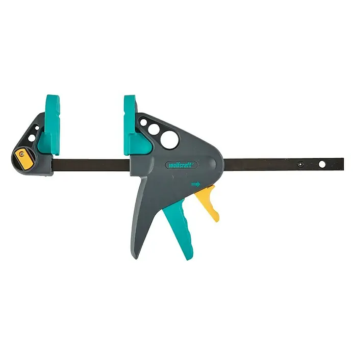 Wolfcraft Jednoručna stega EHZ PRO - Raspon: 150 mm, Stezna snaga: 900 N, Dužina do izljeva: 65 mm
