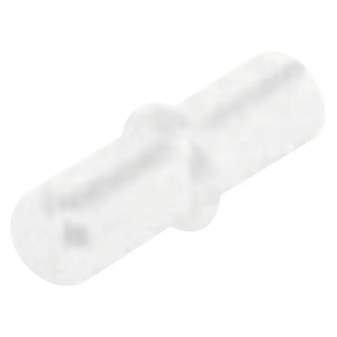 Stabilit Soporte para estantes - 5 mm, Blanco, Plástico, 20 uds.