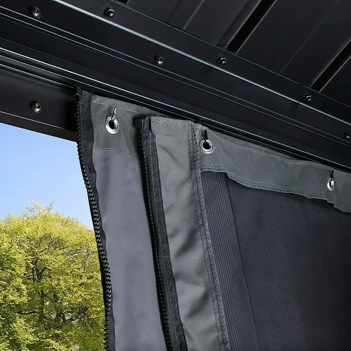 Sojag Pavillon Messina 10 x 12 - 298 x 363 x 291 cm, Anthrazit - Detailaufnahme