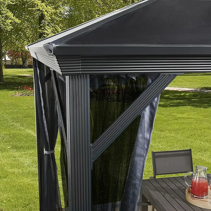 Sojag Pavillon Verona 10 x 14 - 423 x 298 x 261 cm, Anthrazit - Detailaufnahme