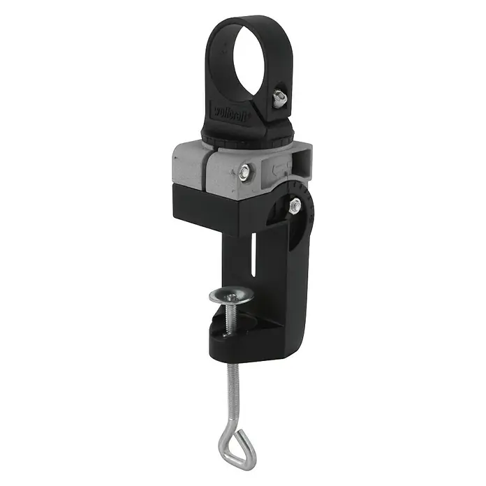 Wolfcraft Bohrmaschinenhalter - Aufnahme: 43 mm, Bis 90° schwenkbar - Diagonale Ansicht