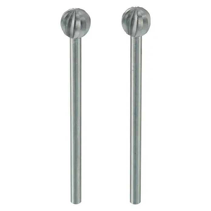Proxxon Štift za glodanje No 28725 - 6 mm, kuglasta, 2 Kom., Volfram-vanadij čelik - Pogled sprijeda