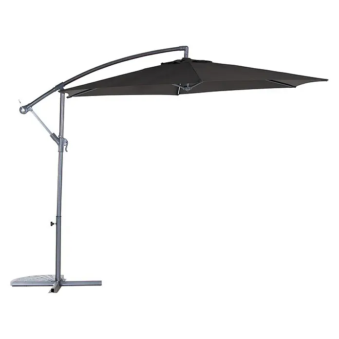 Sunfun Ampelschirm Toscana II - Anthrazit, Durchmesser: 300 cm - Rechte Seitenansicht