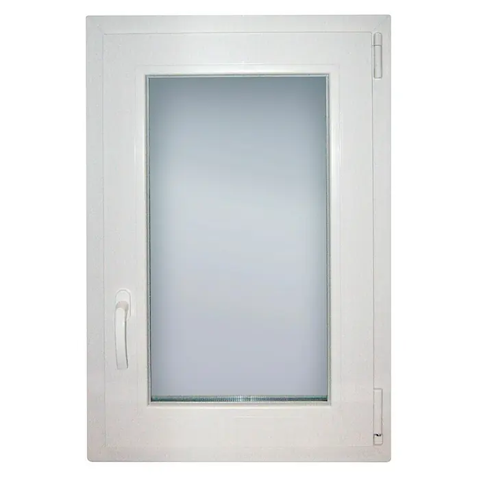 Solid Elements Set de ventana de PVC Practicable-Oscilobatiente - 60 x 90 cm, Derecha, Blanco, Sin persiana - Vista frontal