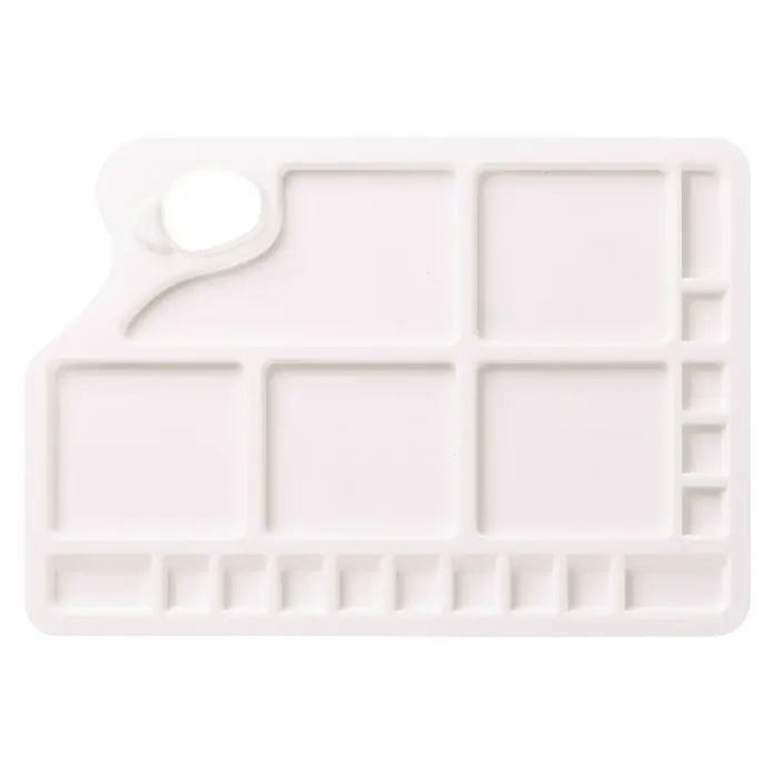 Reeves Paleta za miješanje boja - Pravokutno, 34,5 x 24 cm, Plastika - Pogled s gornje strane