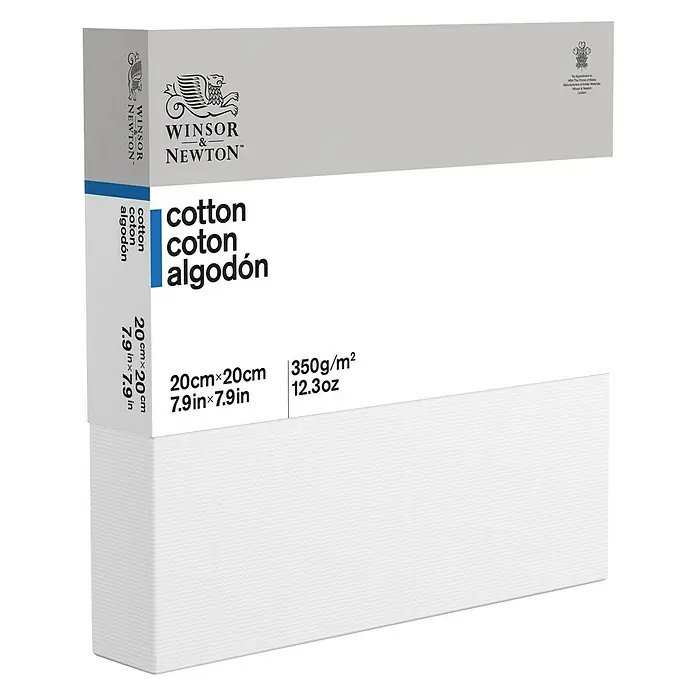 Winsor & Newton Classic Keilrahmen Deep Edge - 20 x 20 x 3,5 cm, Baumwolle, 3-fach grundiert - Vorderansicht
