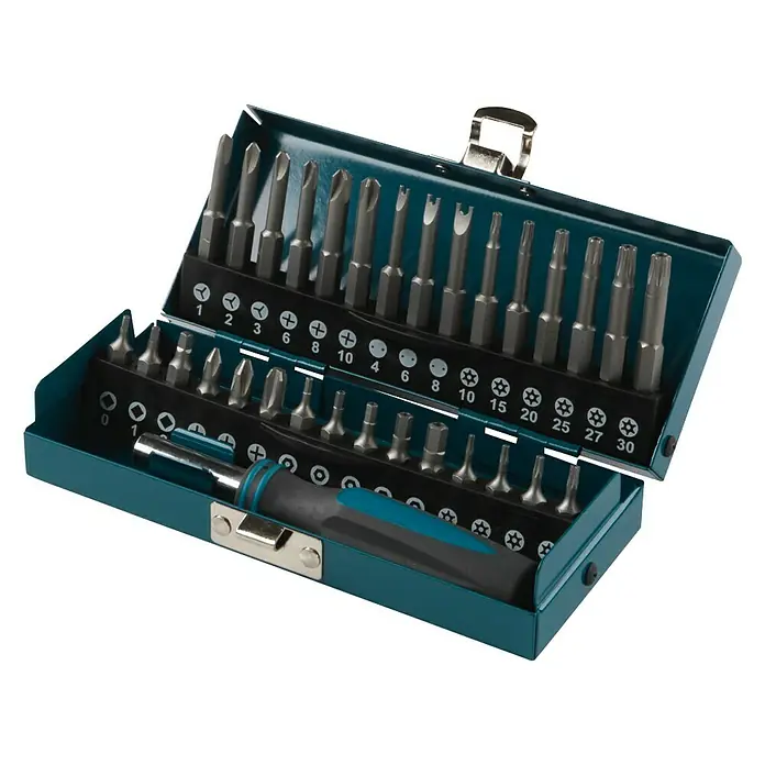Wolfcraft Bit-Set Safety-Bit-Box - 31 -tlg.