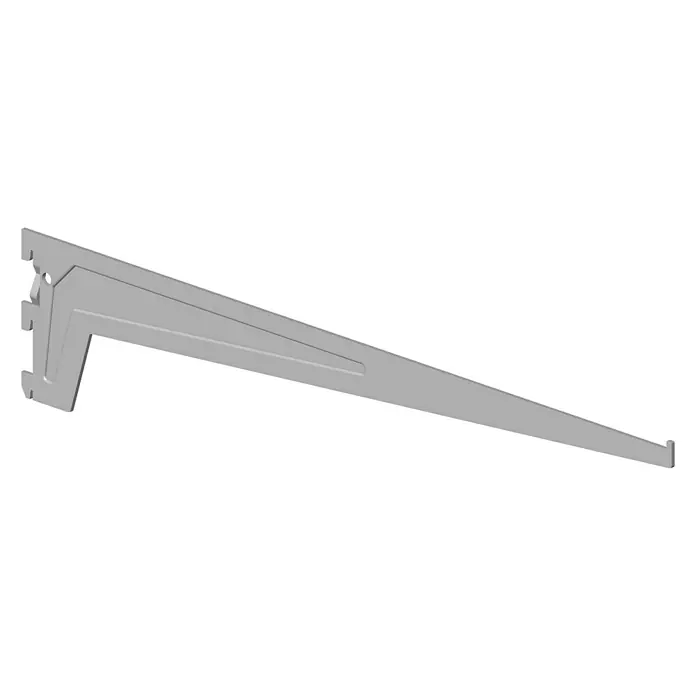 Element System Escuadra para estantes - Largo: 600 mm, Blanco, Carga soportada: 60 kg