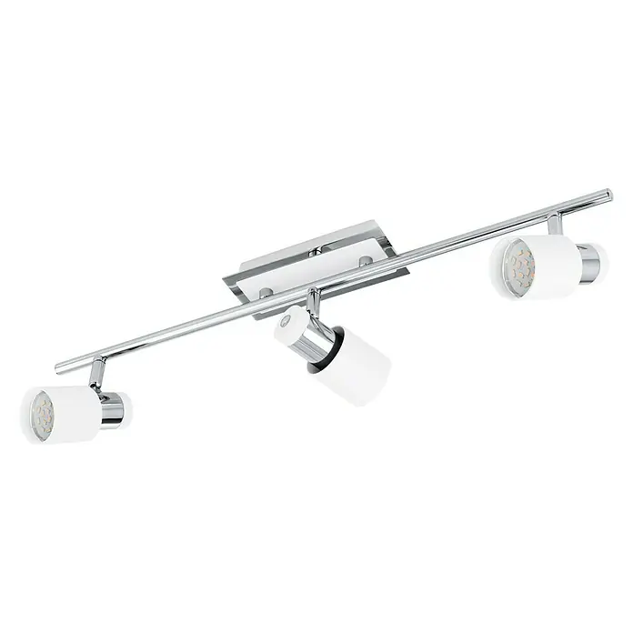 Eglo Regleta LED Davida - 15 W, L x An x Al: 7 x 58 x 7 cm, Blanco/Cromado, Blanco cálido