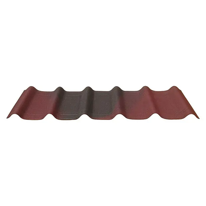 Onduline Placa bituminosa ondulada Onduvilla - Rojo, 1,07 m x 40 cm x 3,8 cm