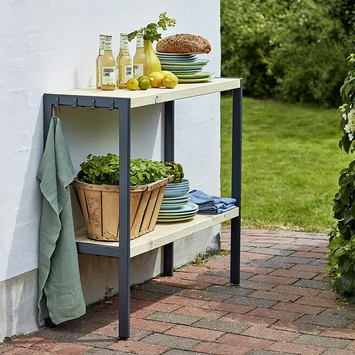 Plus Pflanztisch Funkis - Nadelholz, 103 x 37 x 90 cm - Stimmungsaufnahme