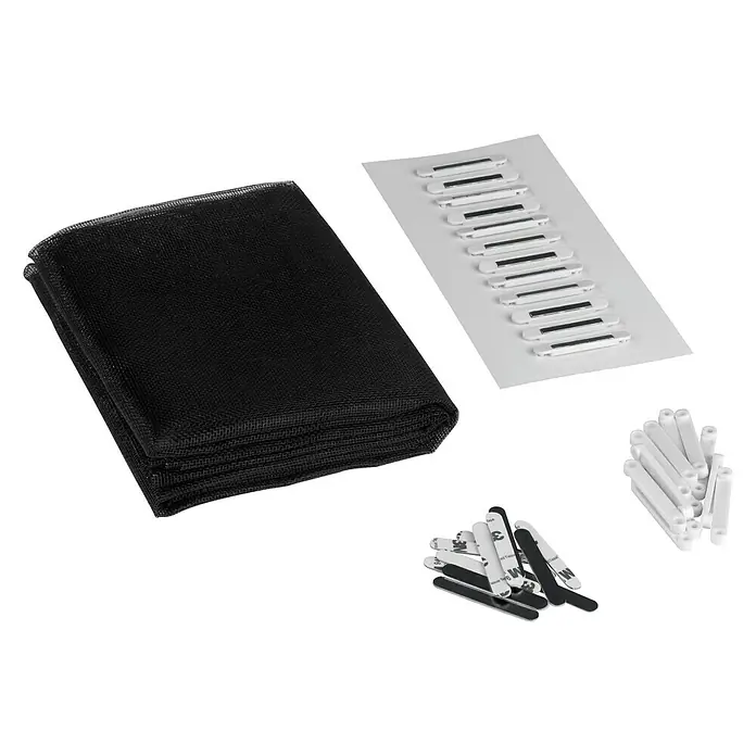 Easy Maxx Moskitonetz - B x H: 130 x 150 cm, Farbe Gewebe: Anthrazit, Geeignet für: Fenster