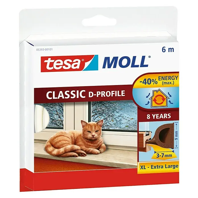 Tesa MOLL Junta de perfil en D - Marrón