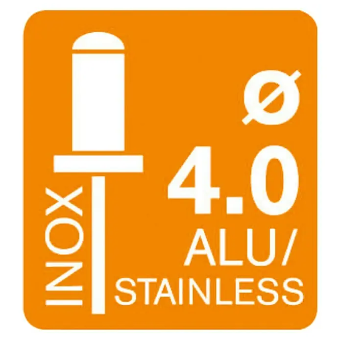 Rapid Blindnietzange RP100 - Geeignet für: Aluminiumnieten (Ø 3,2 mm, Ø 4 mm, Ø 4,8 mm), Nietdornauffangbehälter